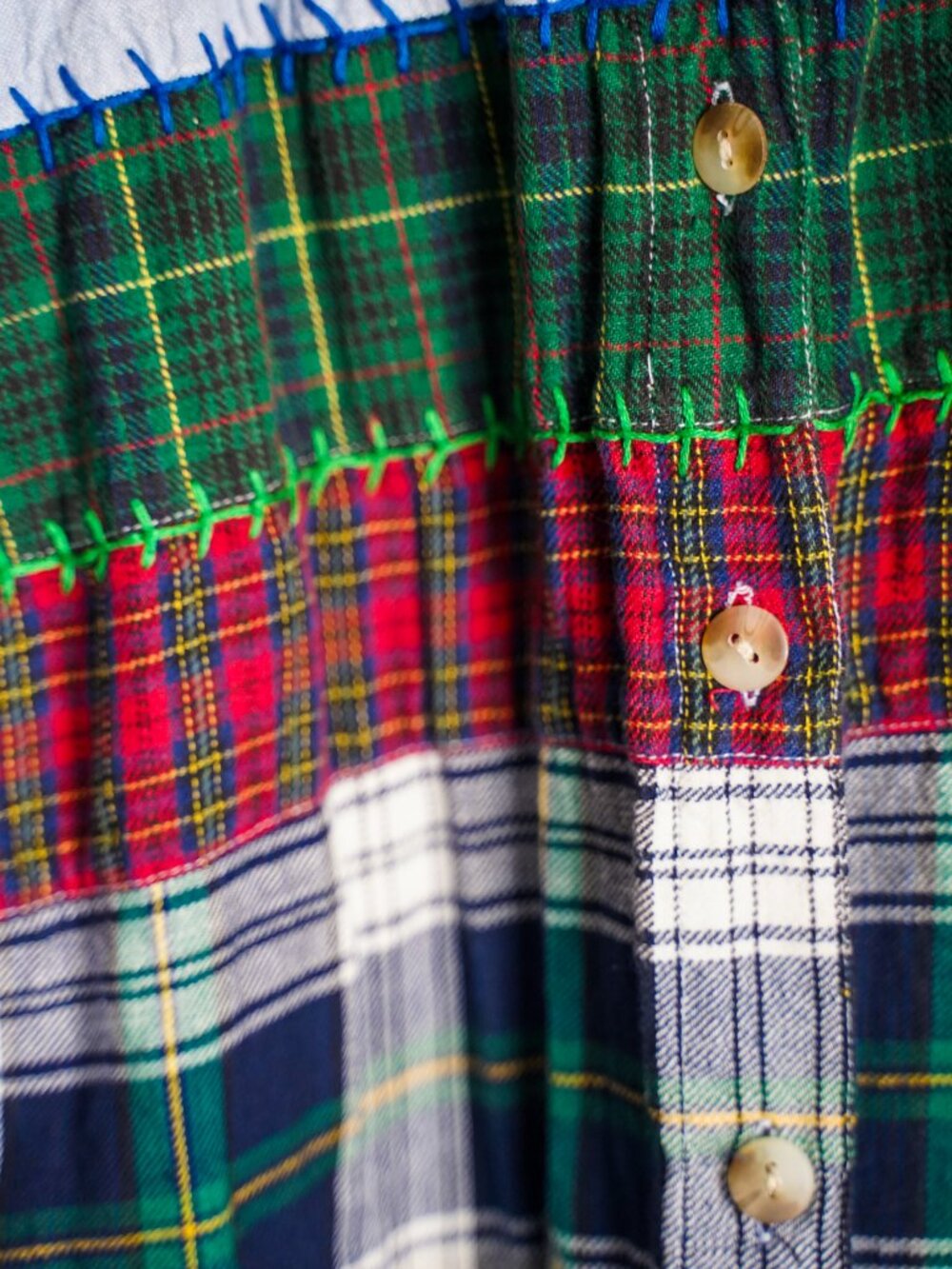 Vintage 90s The Disney Store Winnie The Pooh Patchwork Flannel Shirt Size Small - Picture 4 of 14